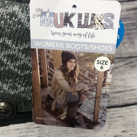 Muk Luks Patti Womens Ankle Boots Sweater Wrap 6 - Picture 6 of 8